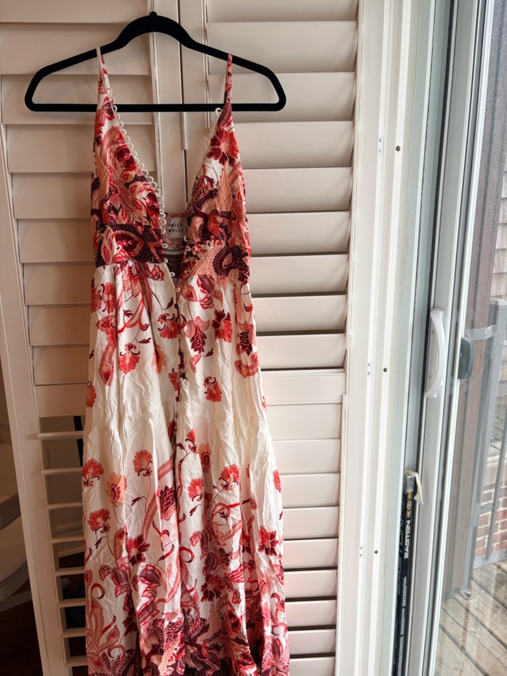 Hello Molly Pink and Burgundy Floral Dress